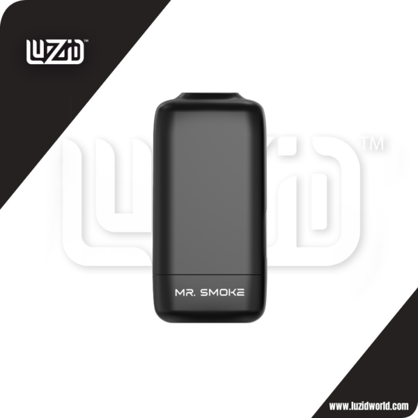 Luzid Mr. Smoke personal air filter in compact, pocket-sized design for reducing smoke and odor