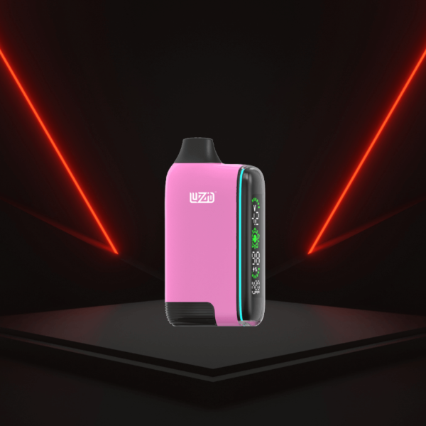 Luzid Secret Pulse vaping device in pink color with a stylish modern design.